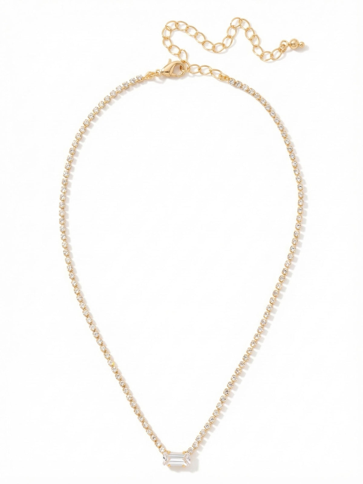 Sorrelli Crystal Mini Marnie Baguette Pendant Necklace