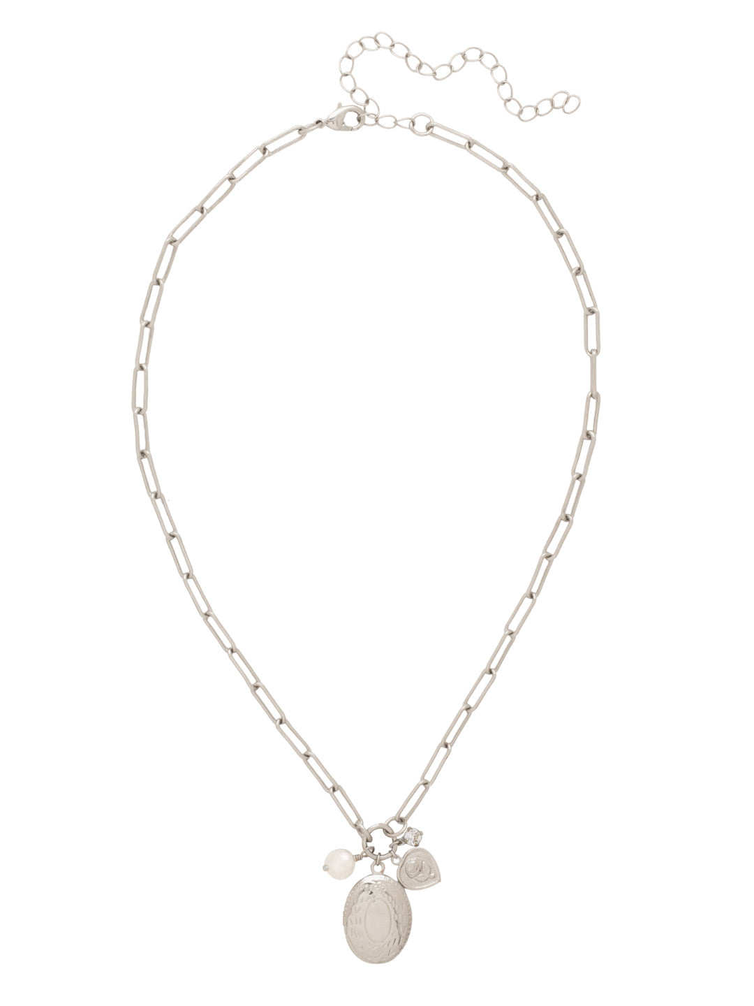 Sorrelli Crystal Rosie Locket Pendant Necklace