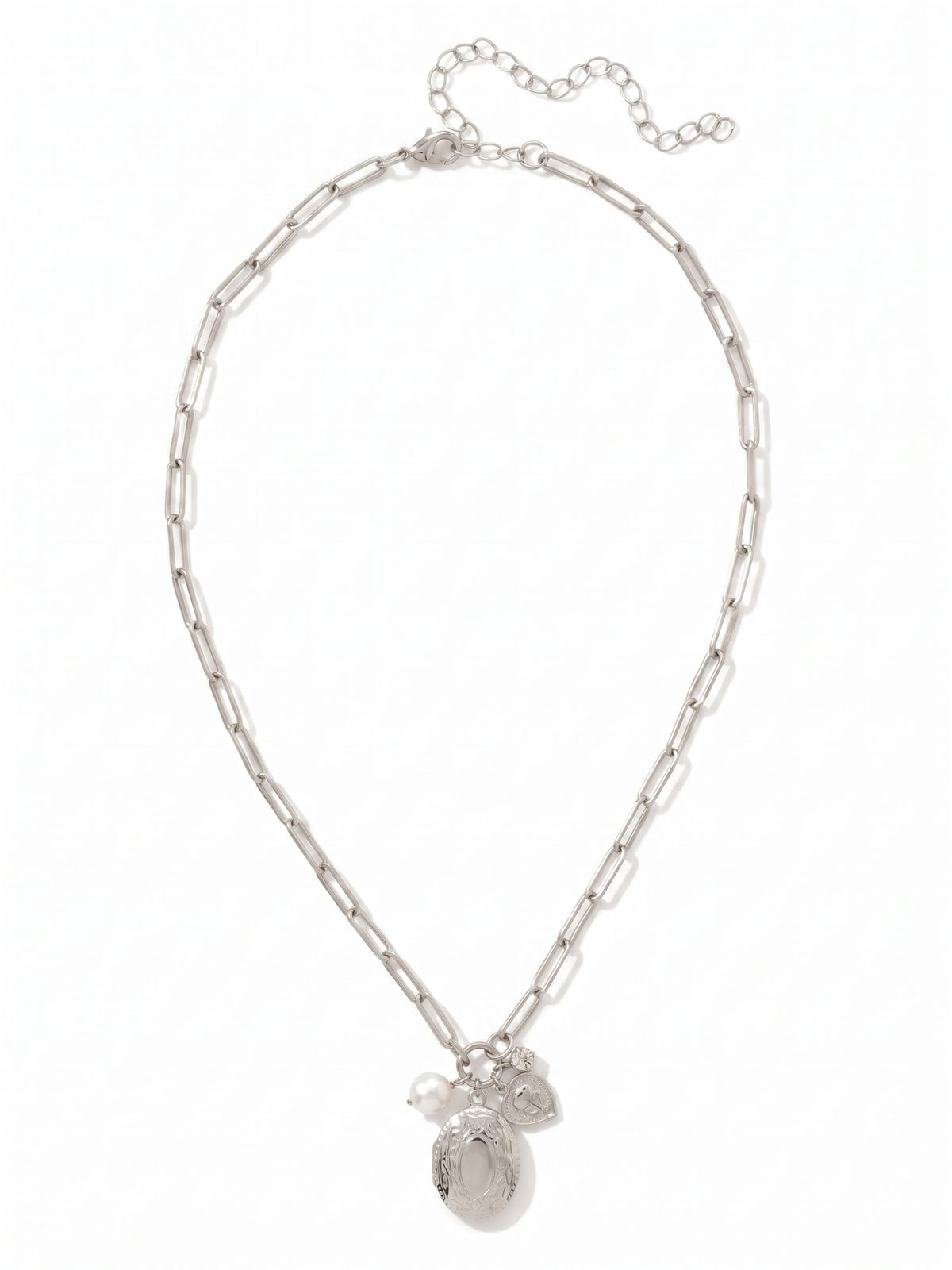 Sorrelli Crystal Rosie Locket Pendant Necklace
