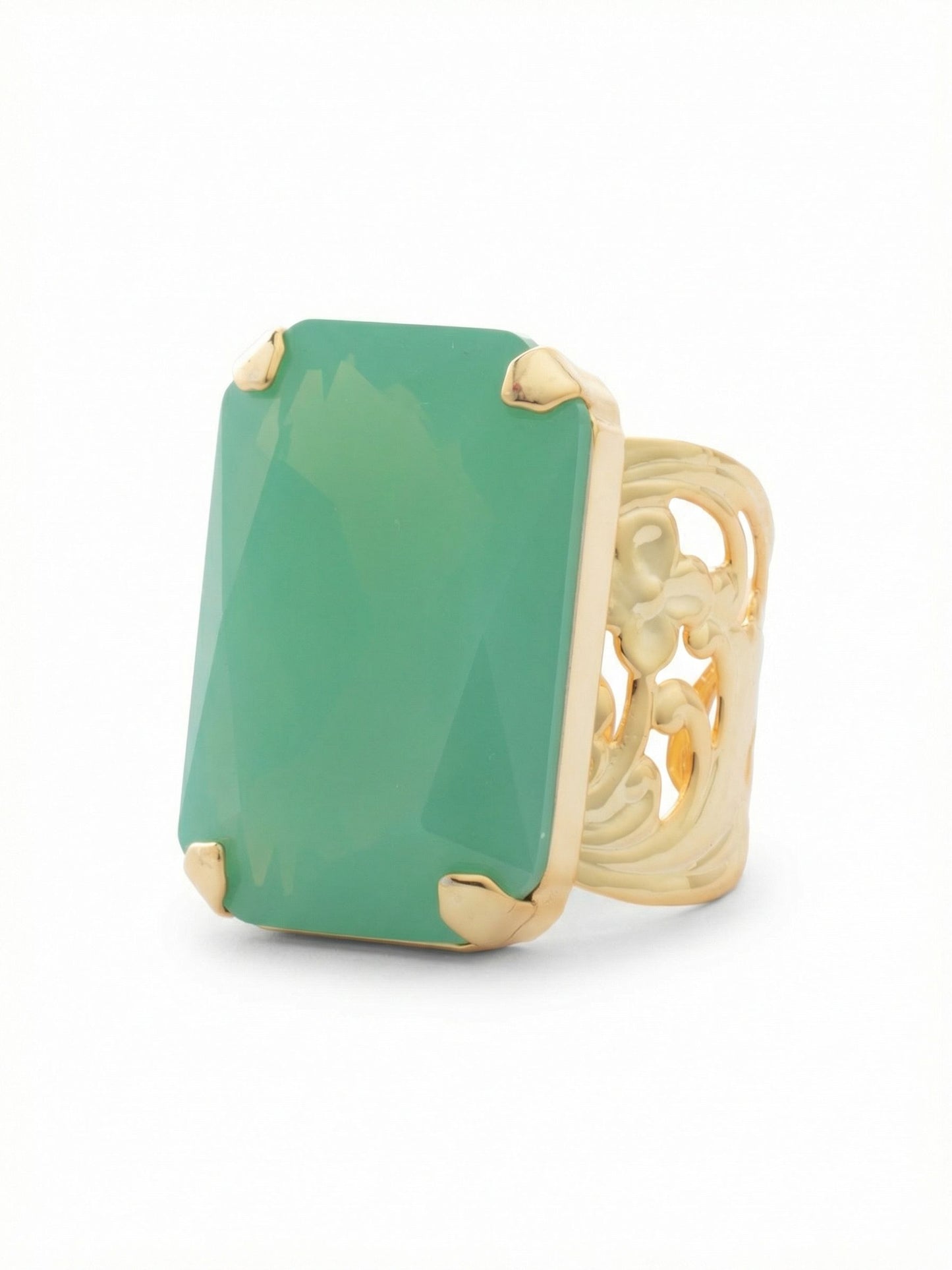 Sorrelli Pacific Opal Viretta Adjustable Cocktail Ring