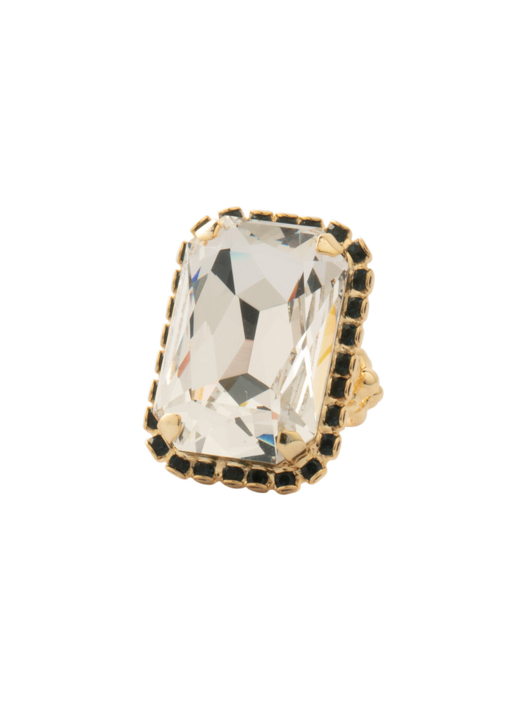 Sorrelli Glory Blue Luxurious Emerald-Cut Cocktail Ring