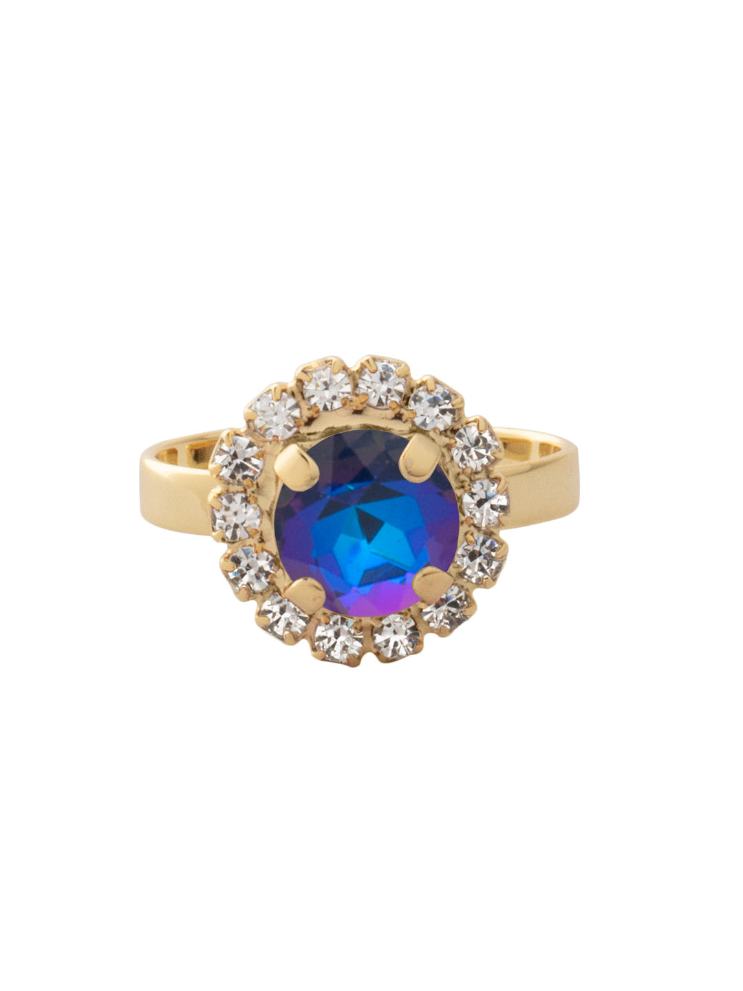 Sorrelli Royal Blue Delite Haute Halo Cocktail Ring