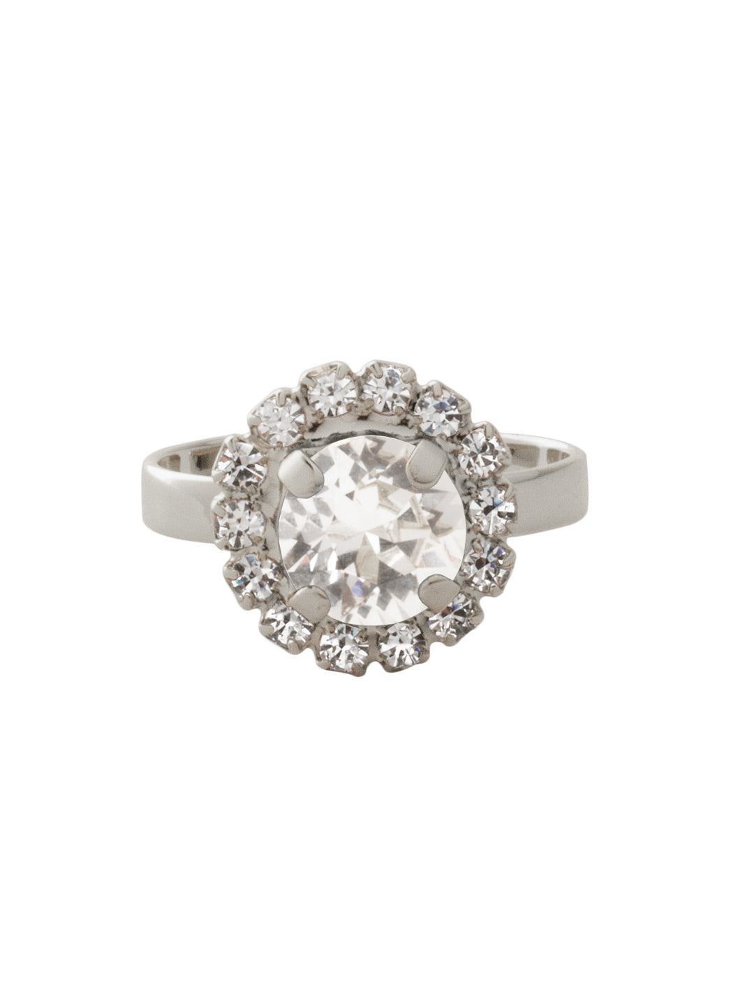 Sorrelli Crystal Haute Halo Cocktail Ring