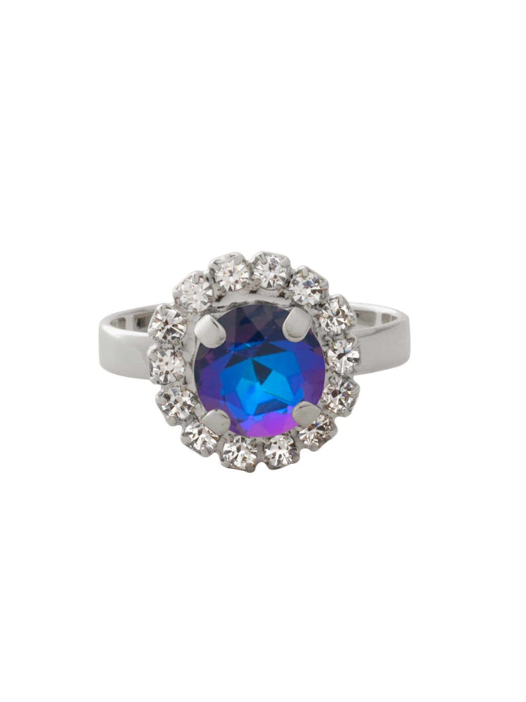 Sorrelli Royal Blue Delite Haute Halo Cocktail Ring
