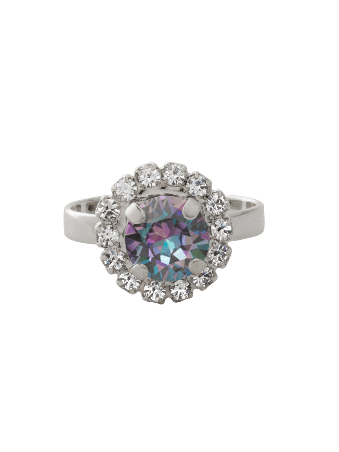 Sorrelli Vitrail Light Haute Halo Cocktail Ring