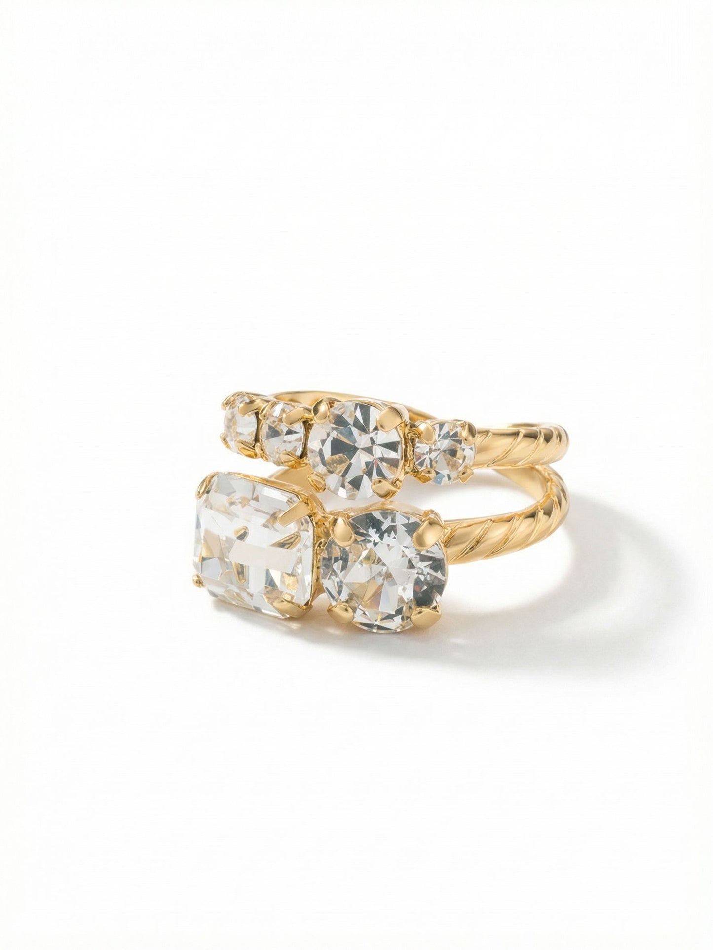 Sorrelli Crystal Miriam Stacked Ring