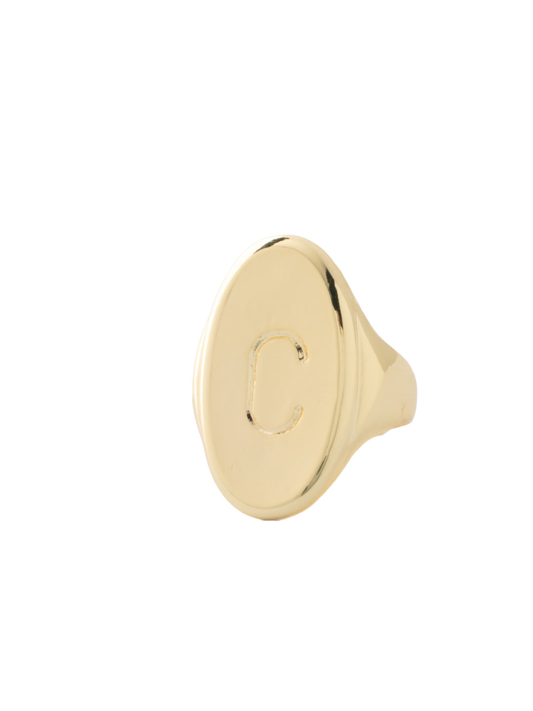 Sorrelli Bare Metallic "C" Signet Statement Ring