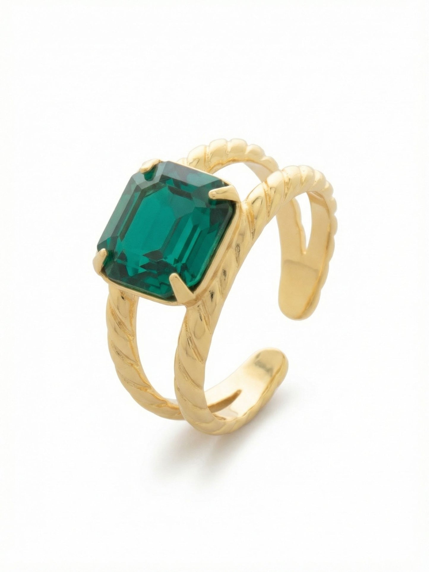 Sorrelli Blue Zircon Octavia Adjustable Cocktail Ring