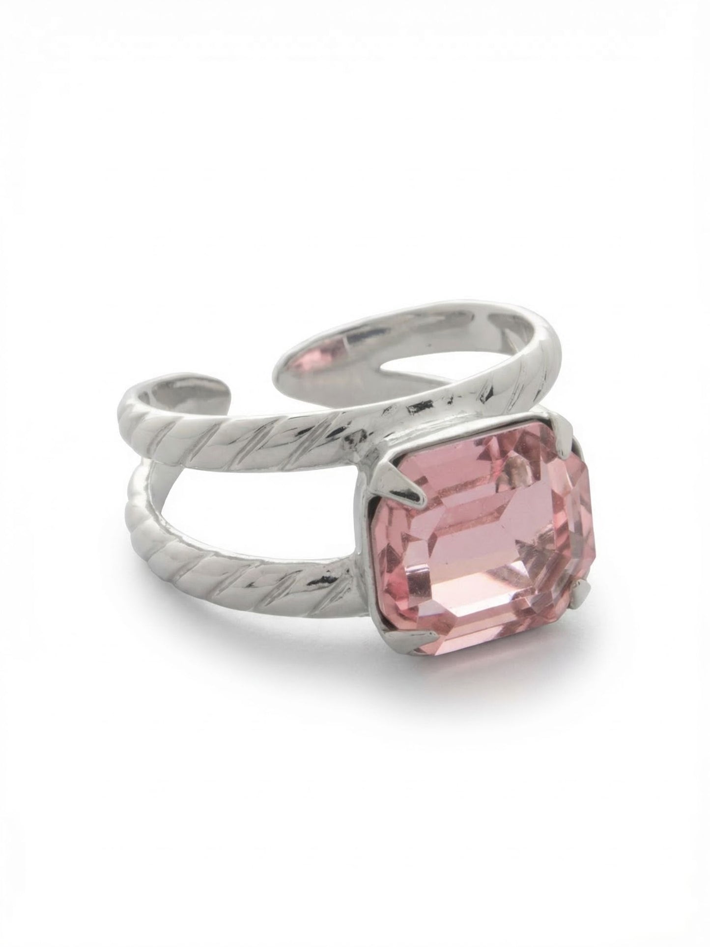 Sorrelli Light Rose Octavia Adjustable Cocktail Ring
