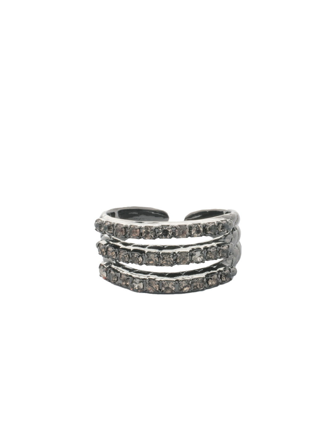 Sorrelli Black Diamond Rosamund Stacked Ring