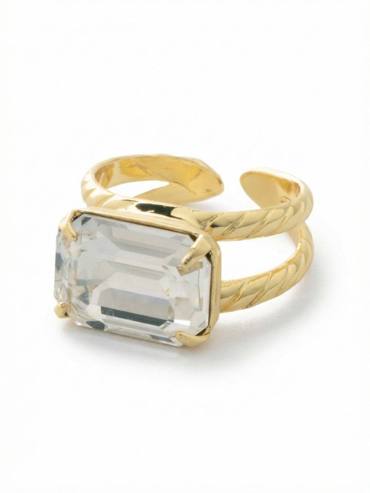 Sorrelli Crystal Emerald Cocktail Ring