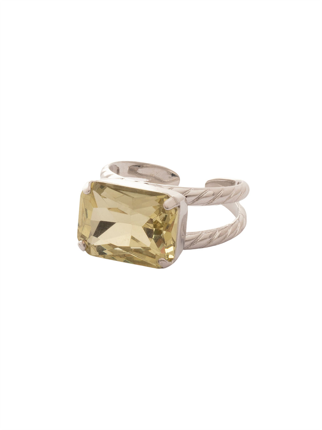 Sorrelli Jonquil Emerald Cocktail Ring