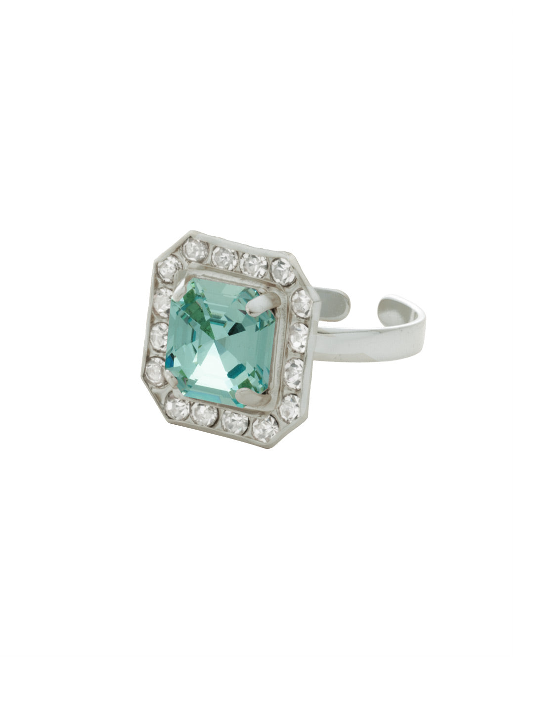 Sorrelli Aquamarine Autumn Cocktail Ring