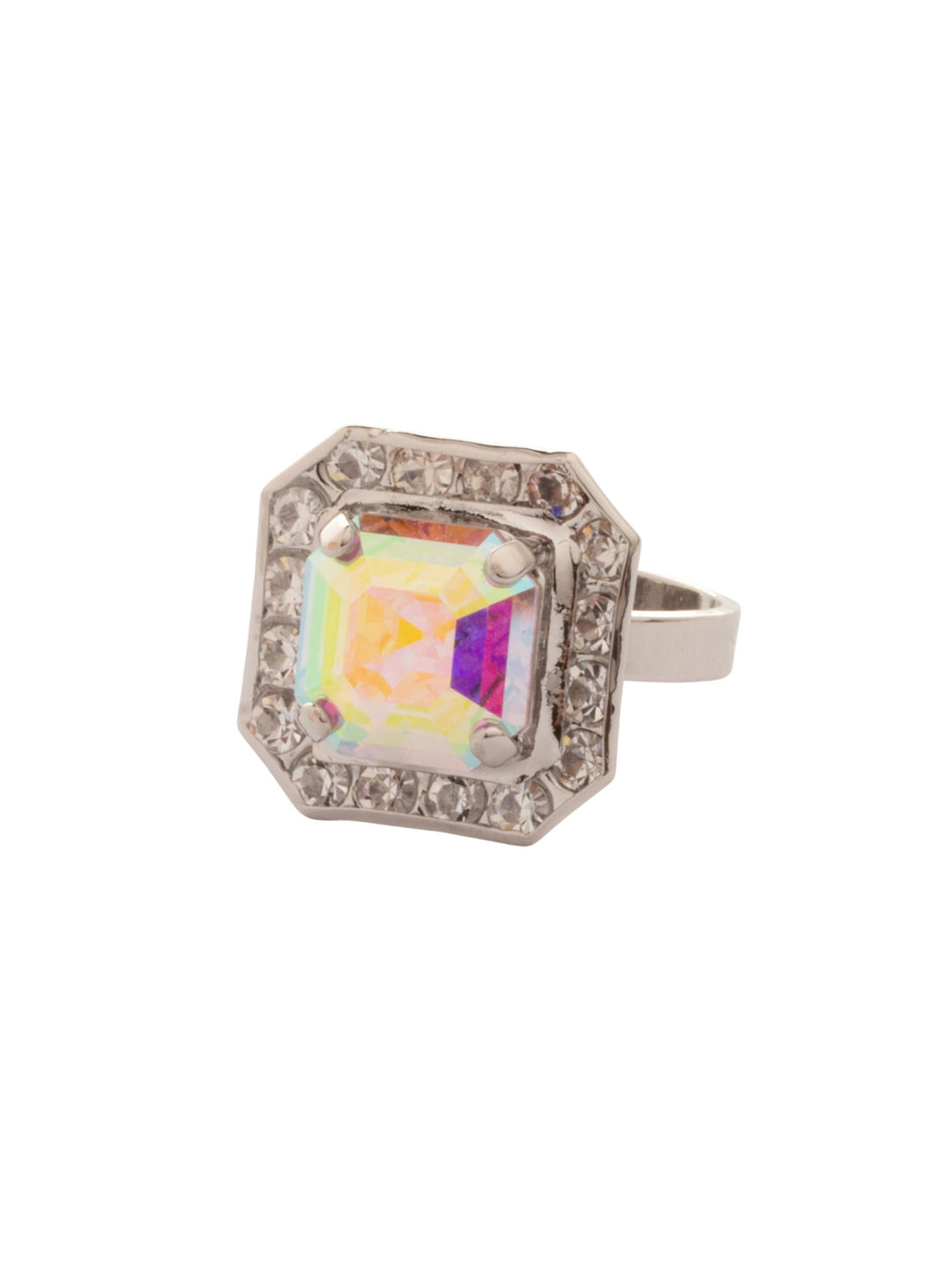 Sorrelli Crystal Aurora Borealis Autumn Cocktail Ring