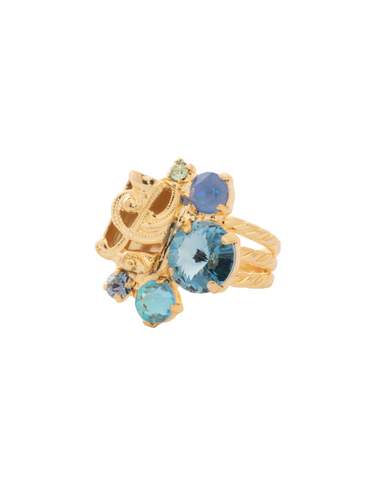 Sorrelli Ocean Paisley Statement Ring
