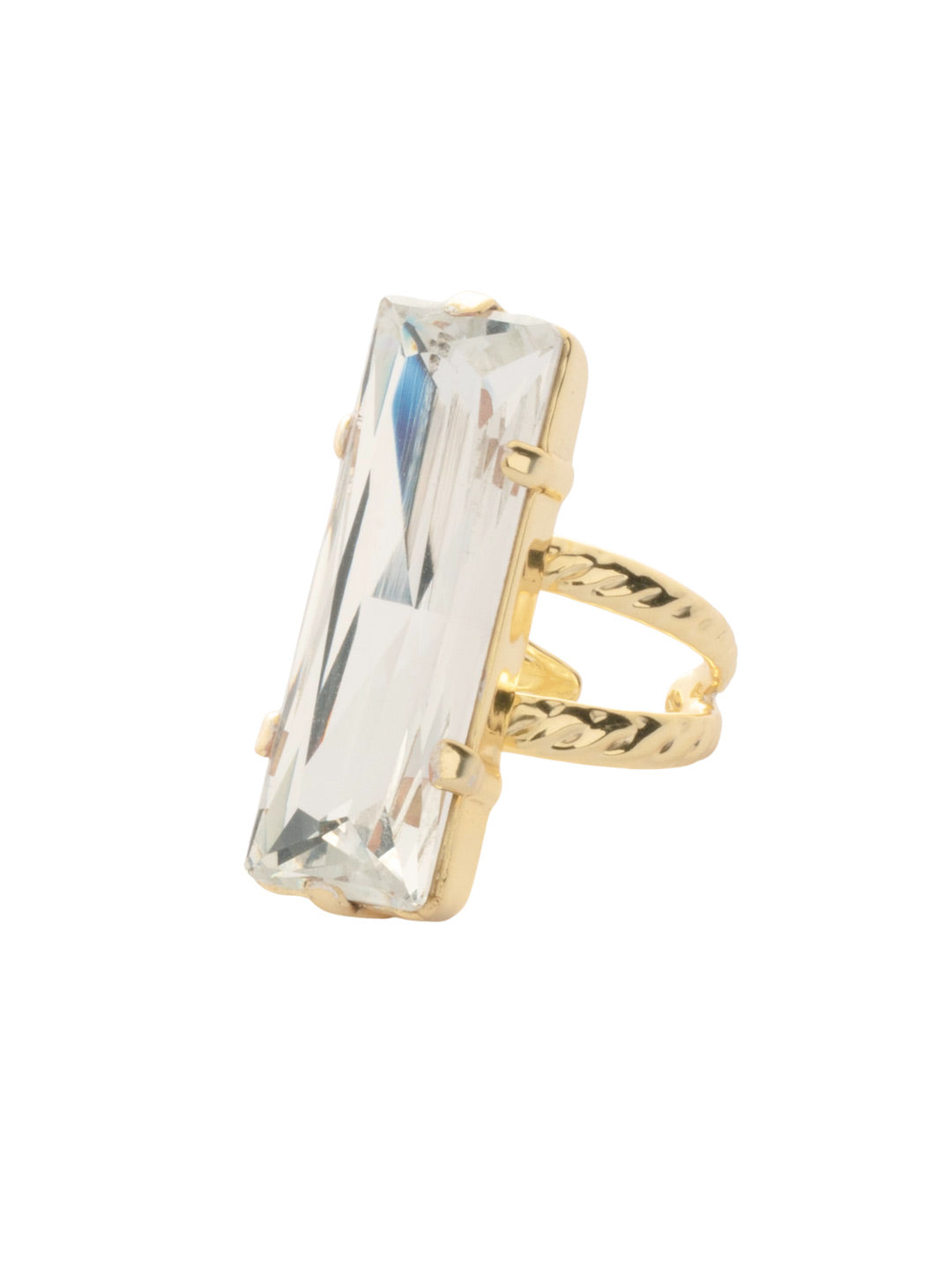 Sorrelli Crystal Effie Adjustable Cocktail Ring