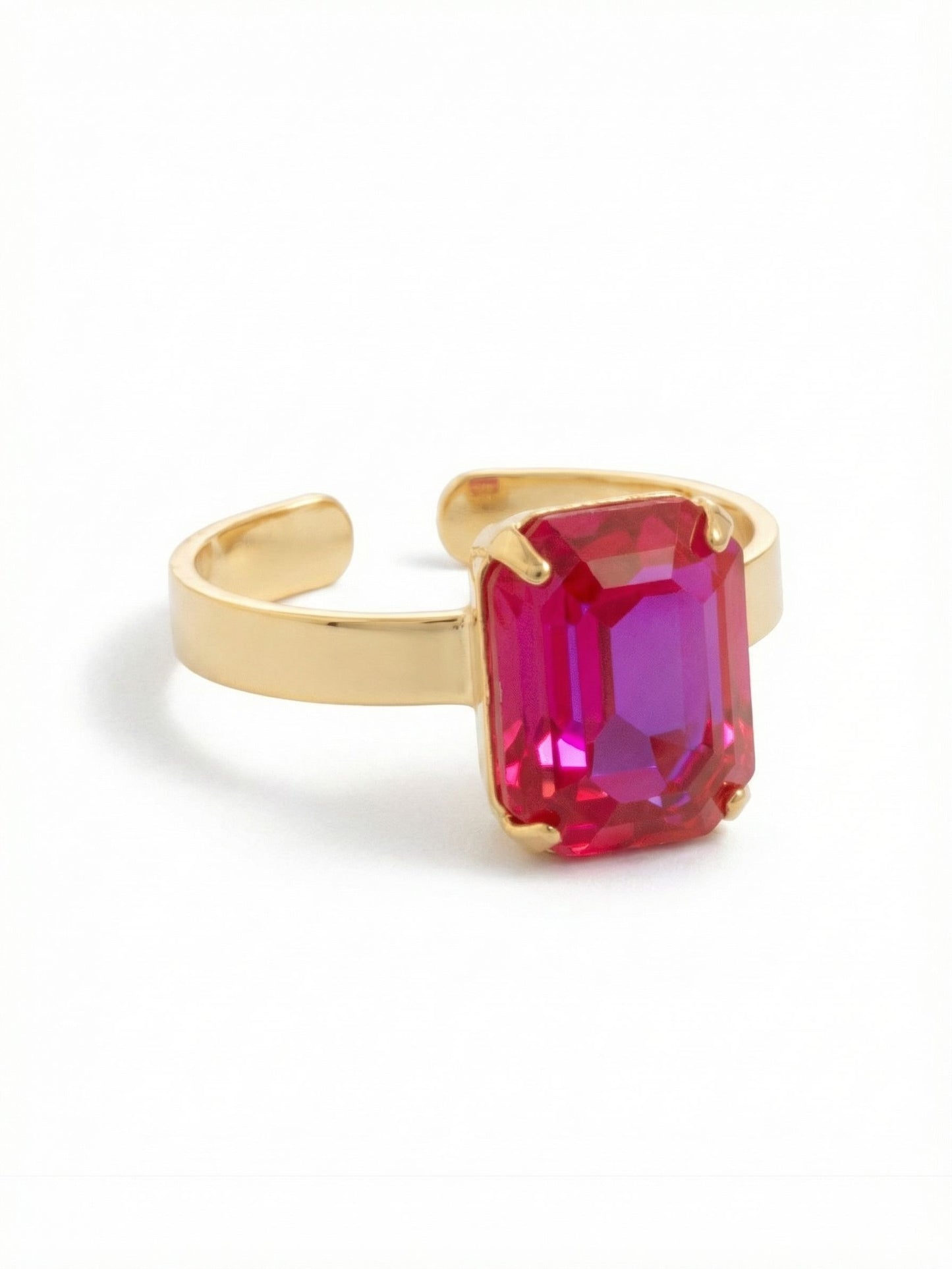Sorrelli Royal Red Delite Octavia Adjustable Band Ring
