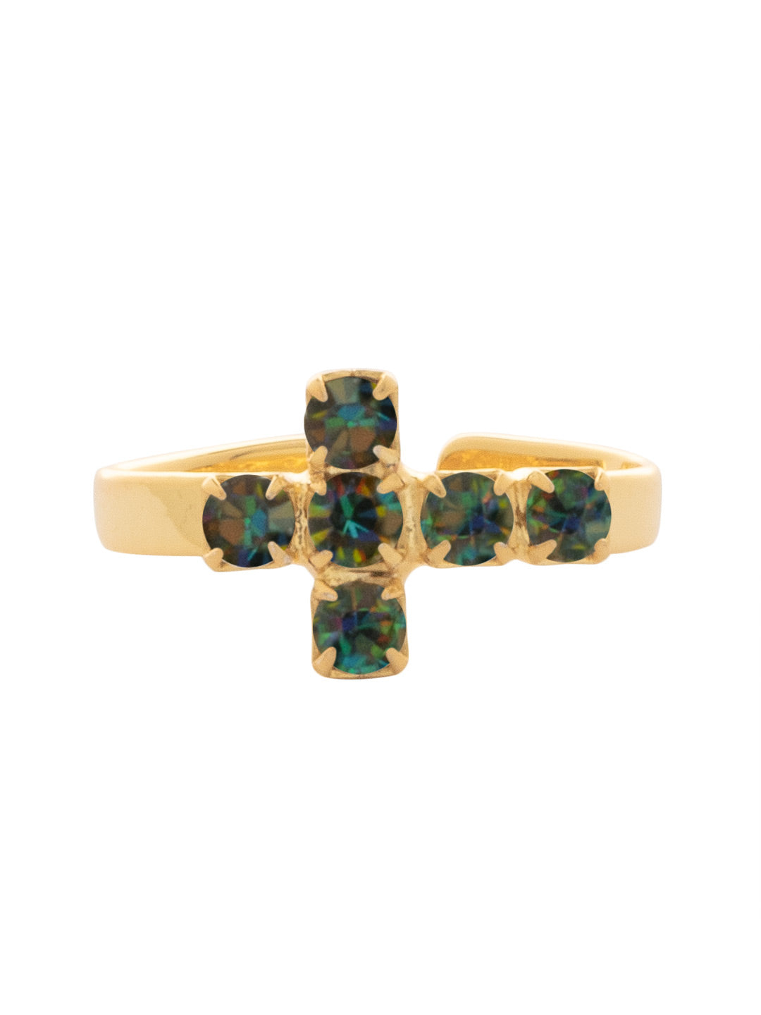Sorrelli Volcano Carly Cross Band Ring