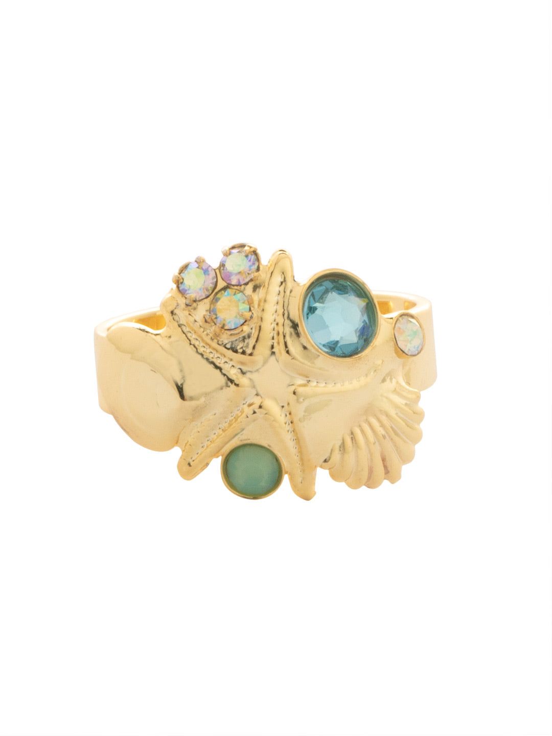 Sorrelli Coastal Dreams Seaside Adjustable Cocktail Ring