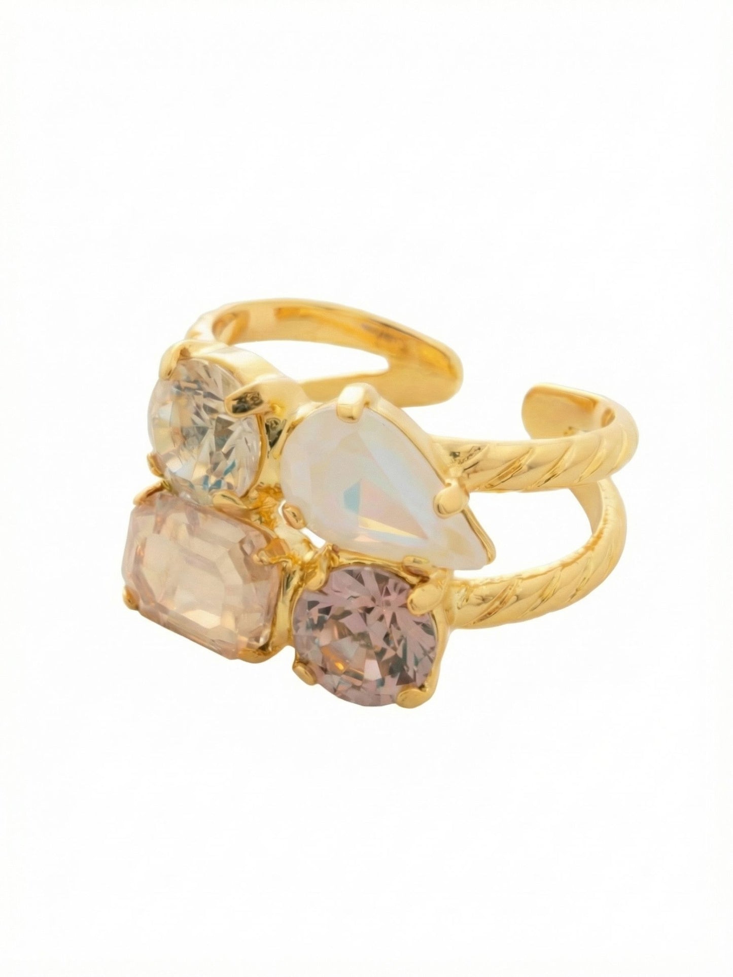 Sorrelli Golden Goddess Moxie Stacked Ring