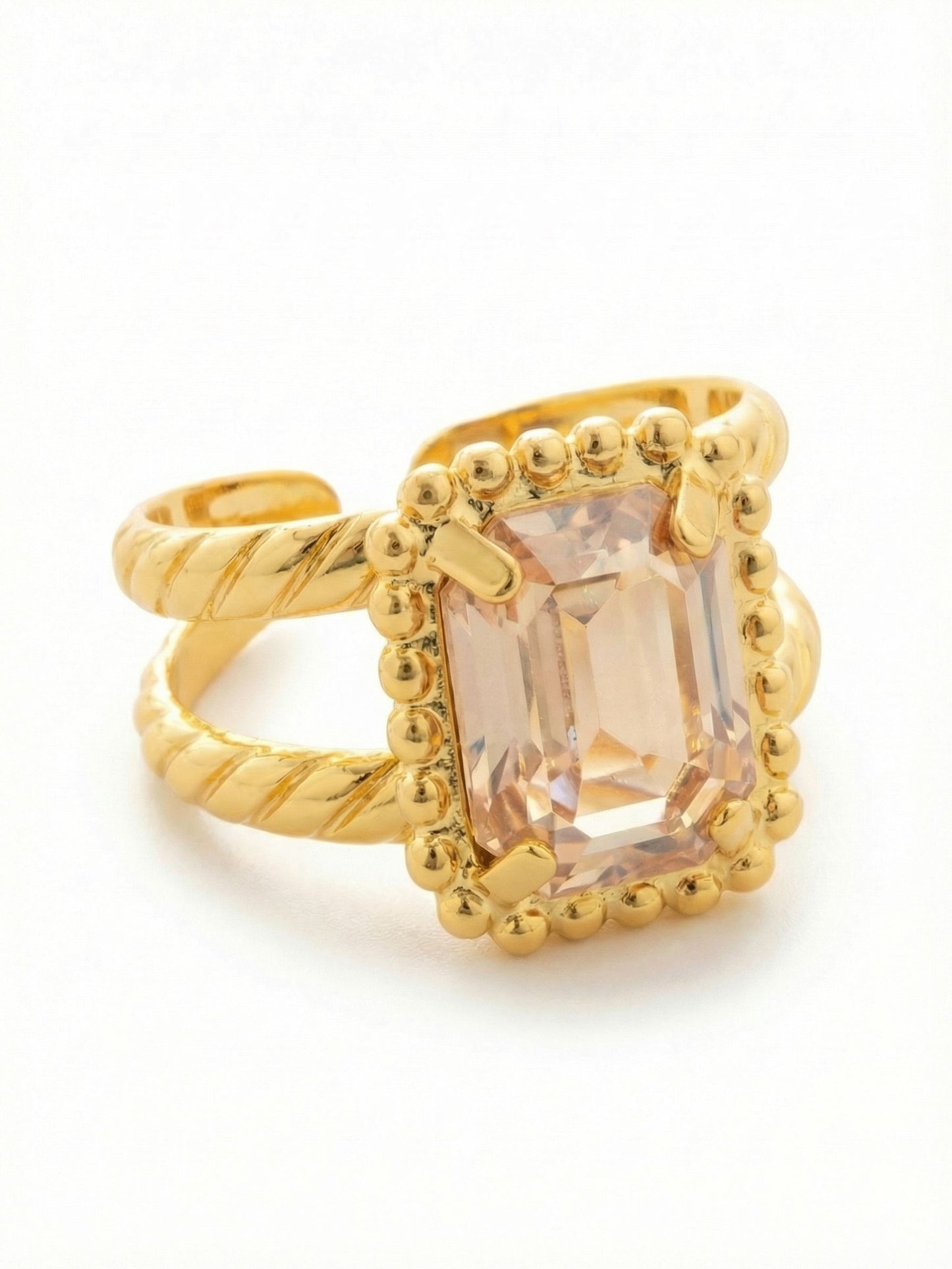 Sorrelli Golden Shadow Octavia Scalloped Stacked Ring