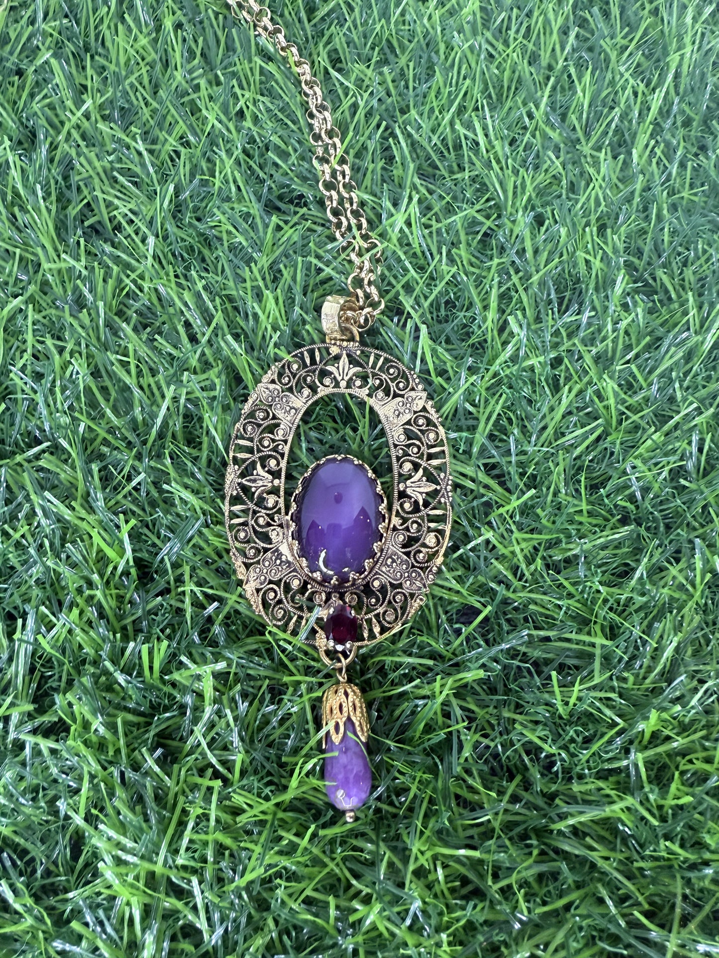 Italian Purple Necklace