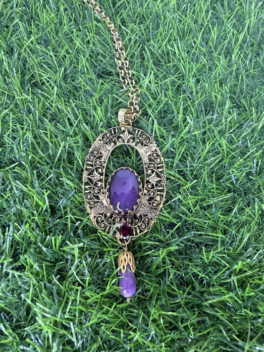 Italian Purple Necklace