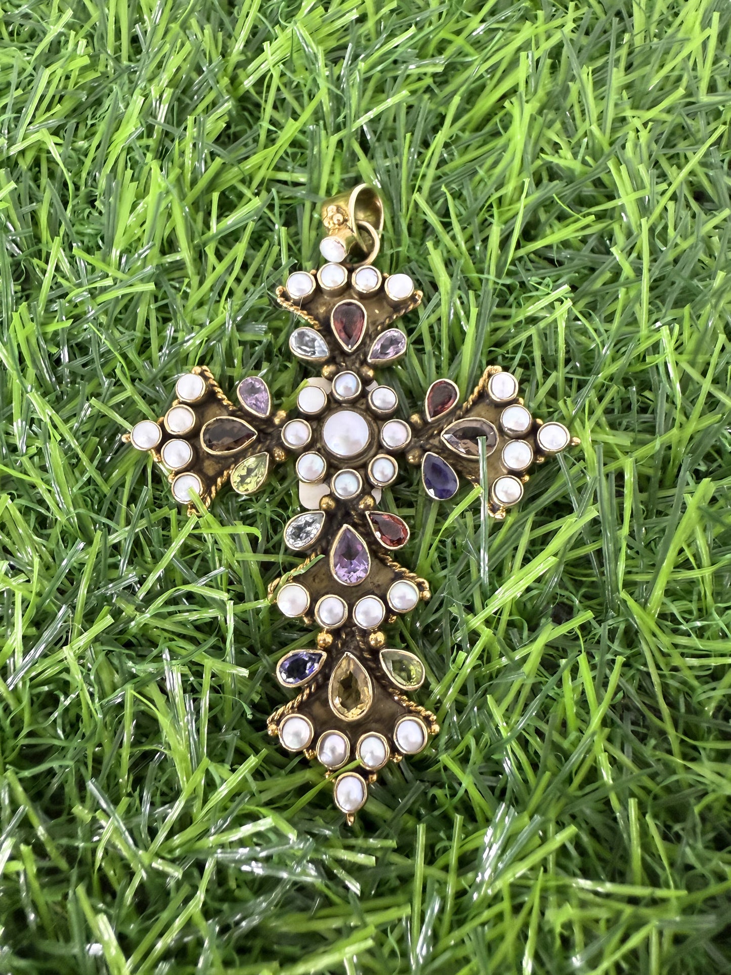 Italian Cross Charm