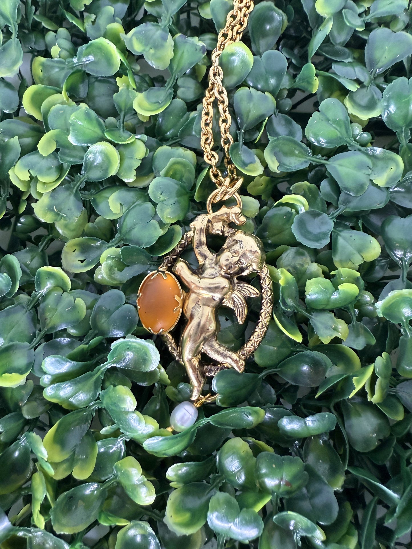 Italian Cupid Necklace