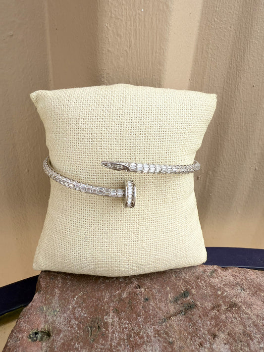 Moissanite Nail Bracelet