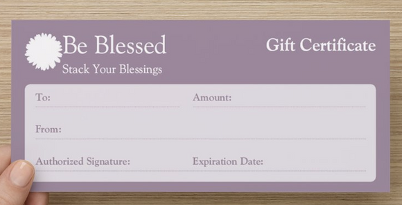 Be Blessed Gift Card* $25