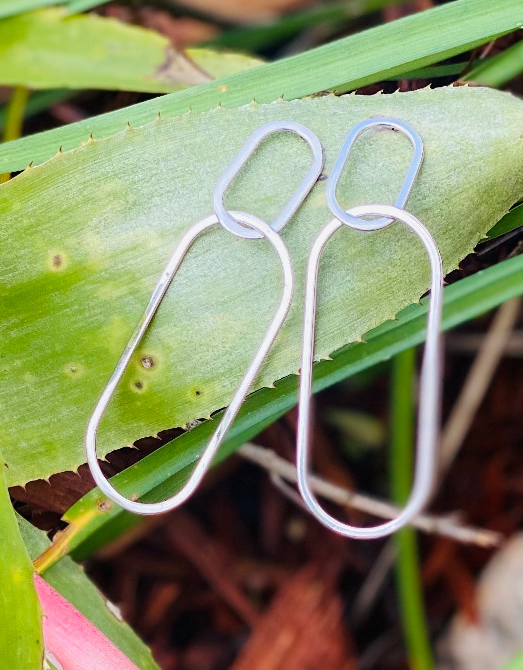 Sterling Silver Double trouble earrings