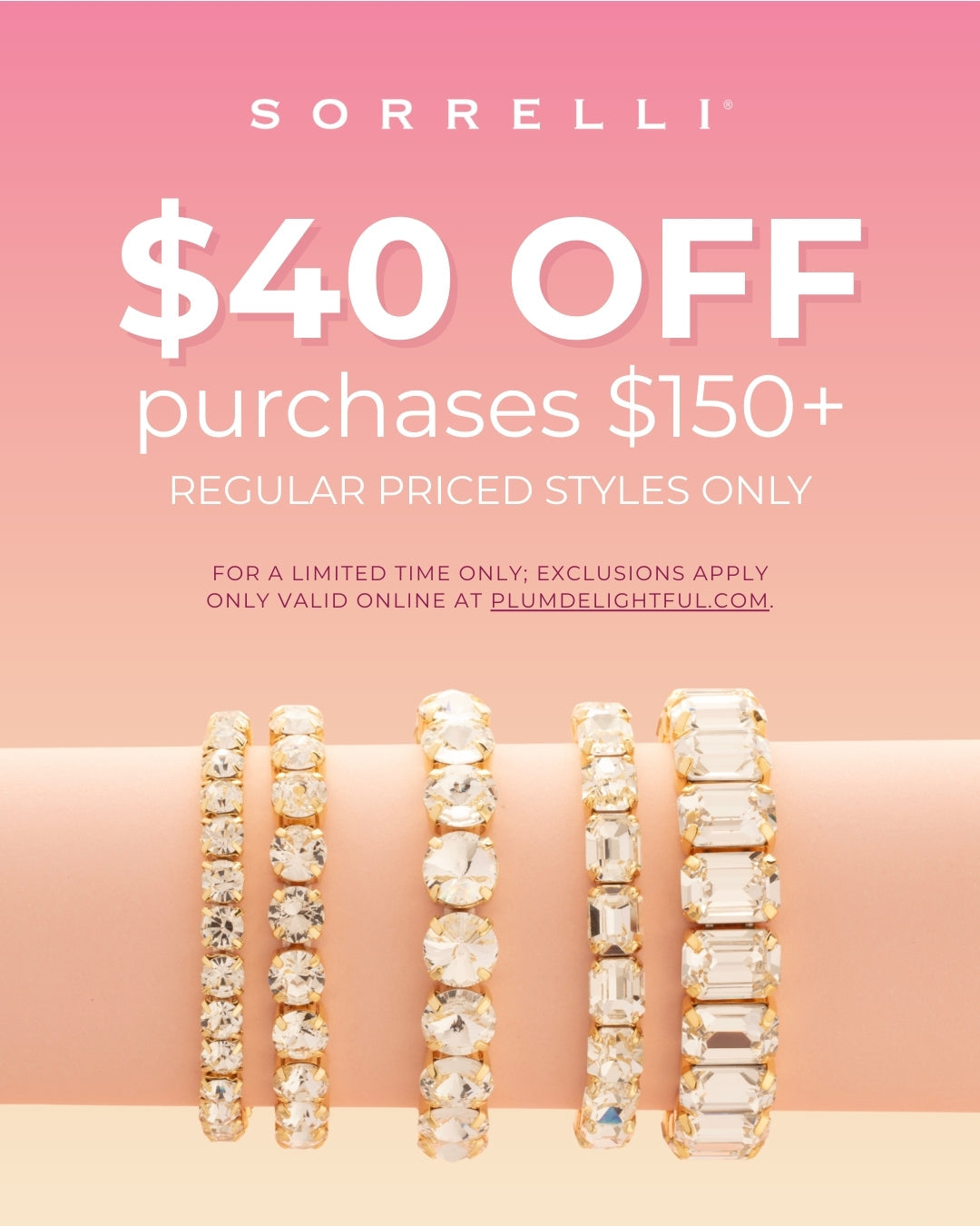 $40 off $150 Sorrelli Sale