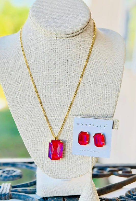 Viretta pendant set- red delite $125 set