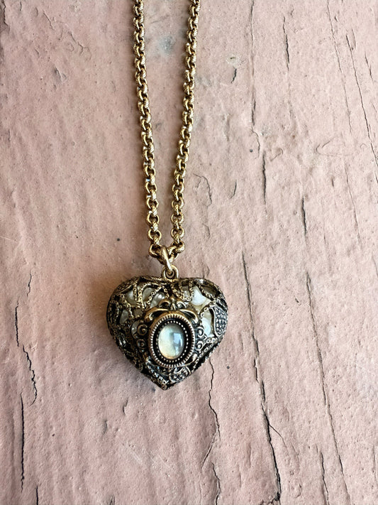 Long Heart Necklace
