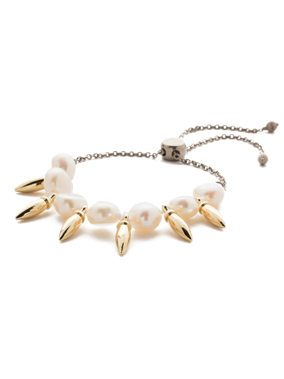 Sorrelli Modern Pearl Neptune Slider Bracelet