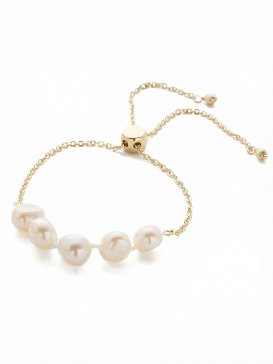Sorrelli Modern Pearl Celeste Slider Bracelet