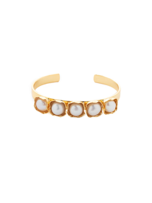Sorrelli Modern Pearl Margot Cuff Bracelet