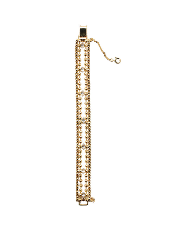 Sorrelli Crystal Cleo Bead Chain Tennis Bracelet