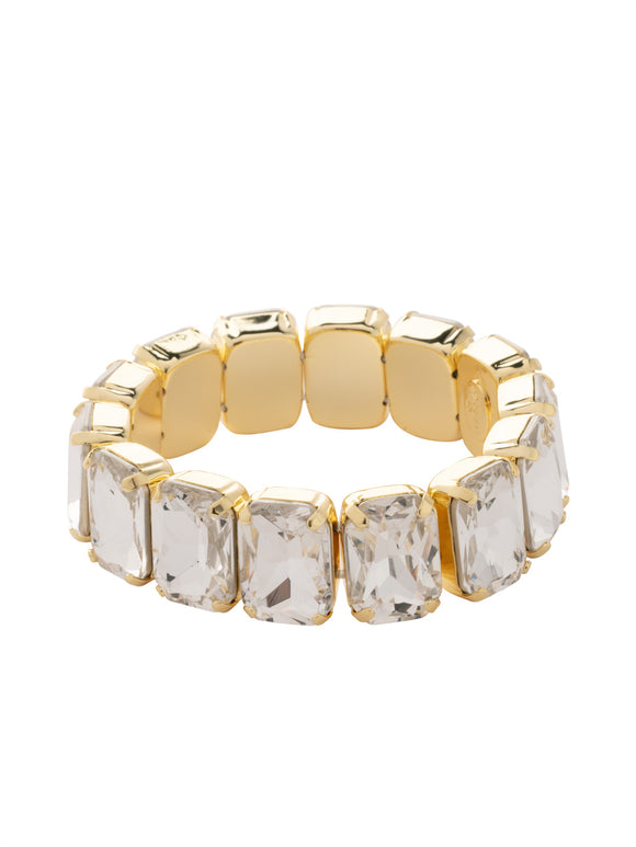 Sorrelli Crystal 7 Inch Emerald Cut Stretch Bracelet