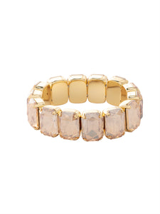 Sorrelli Dark Champagne 7 Inch Emerald Cut Stretch Bracelet