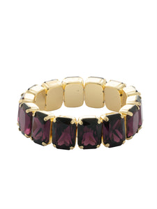 Sorrelli Merlot 7 Inch Emerald Cut Stretch Bracelet