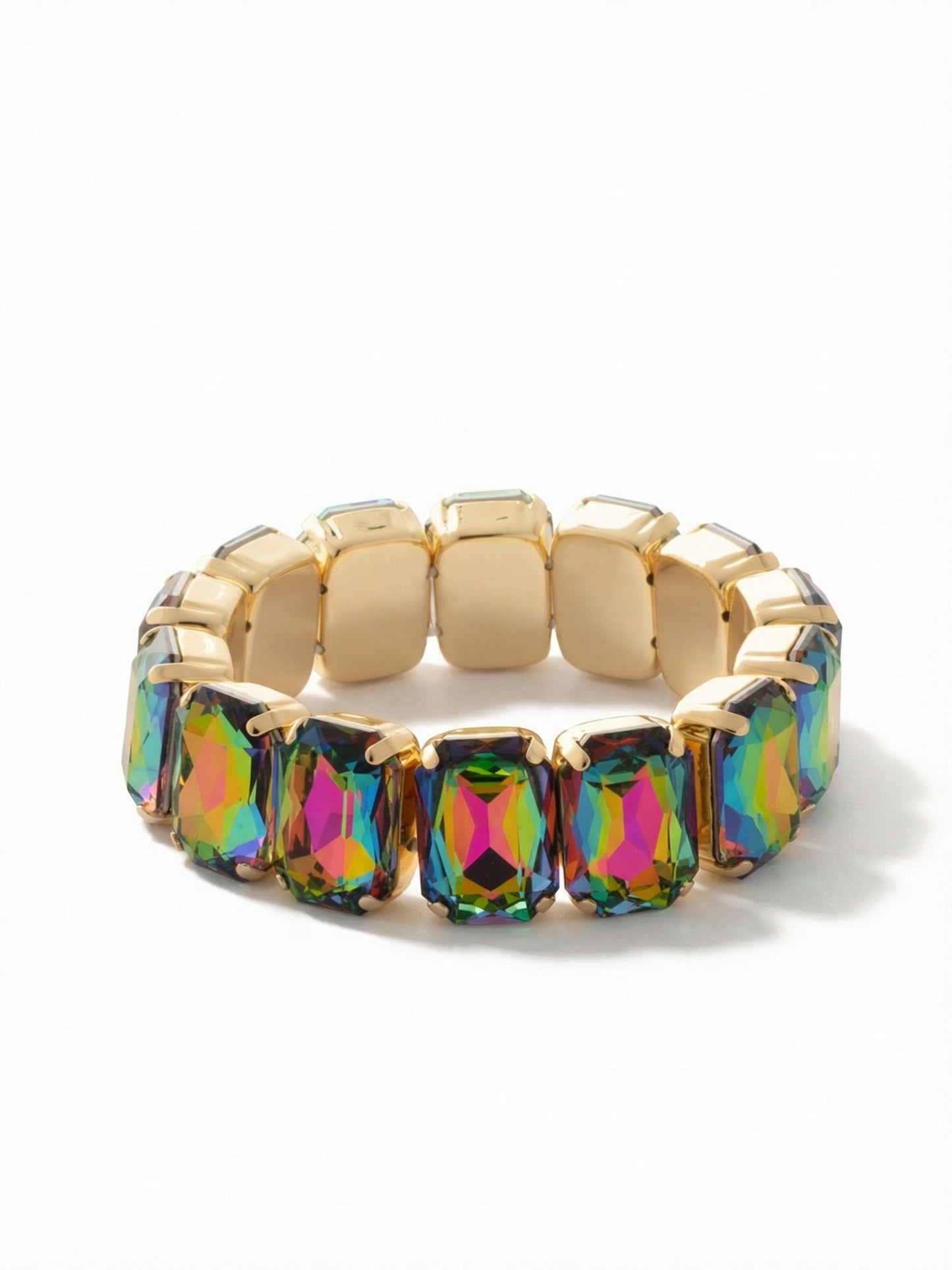 Sorrelli Volcano 7 Inch Emerald Cut Stretch Bracelet