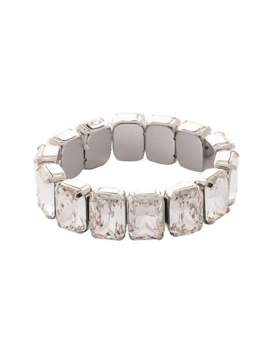 Sorrelli Crystal 7 Inch Emerald Cut Stretch Bracelet