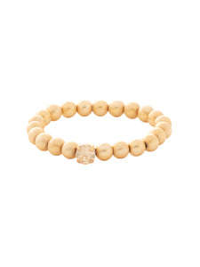 Sorrelli Golden Goddess Single Crystal Stretch Bracelet