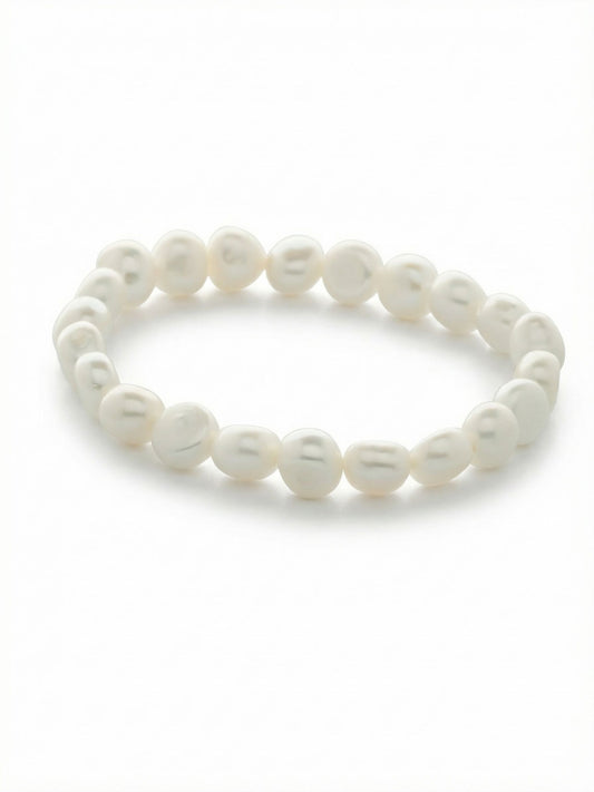 Sorrelli Modern Pearl Pearl Stretch Bracelet