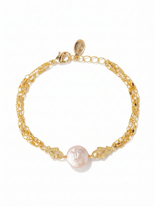 Sorrelli Modern Pearl Aislin Tennis Bracelet
