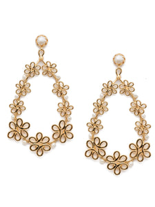 Sorrelli Modern Pearl Citron Statement Earrings