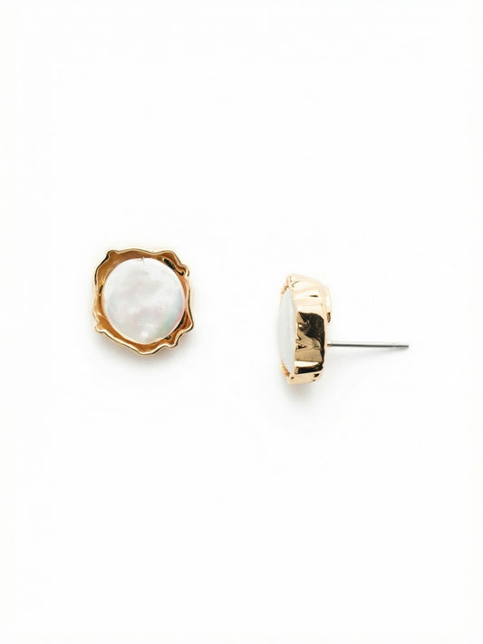 Sorrelli Modern Pearl Diana Stud Earrings
