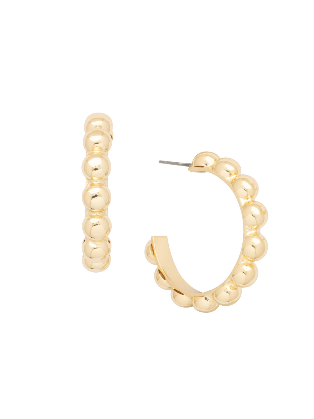 Sorrelli Bare Metallic Bauble Hoop Earrings